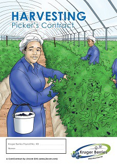 Cover page of the Kruger Berries comic contract